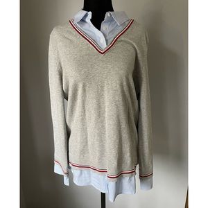 Tommy Hilfiger Collared Knit Sweater (L)